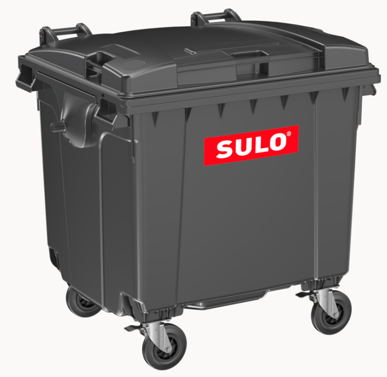 Сміттєвий бак SULO пластиковий сірий 1100л